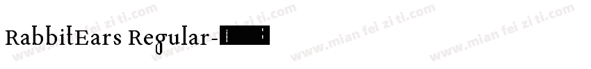 RabbitEars Regular字体转换